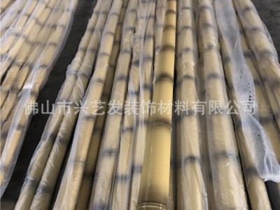 廠家定制不銹鋼仿竹節(jié)管?chē)鷻谧o(hù)欄景區(qū)別墅裝飾管枯黃色綠色等