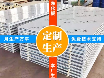 保溫隔墻板 無塵車間手工夾芯板 銷售供應(yīng)手工凈化板彩鋼凈化板