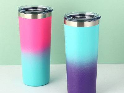 歐美新款大容量不銹鋼保溫杯22oz雙層真空汽車杯便攜戶外運(yùn)動(dòng)杯
