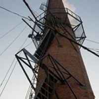 煙囪更換金屬爬梯施工，煙囪爬梯改造工程