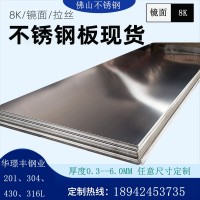 佛山304 201 316L 430 不銹鋼鏡面板 精磨拋光 8K薄板 開(kāi)平 卷料