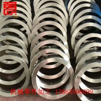 供應(yīng)機(jī)器零件配件 45號(hào)無(wú)縫管切割車圈全面見(jiàn)光打孔套環(huán) 精度高
