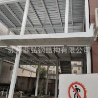 鋼結構閣樓平臺制作 鋼結構隔層加工 辦公室閣樓 現(xiàn)澆混泥土平臺